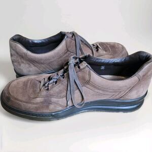 Mephisto Match RunOff Air Jet Tan Leather Casual Walking Shoes Mens Sz 10 Brown